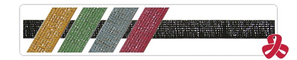 edging tapes with a metallised thread - chosen colours