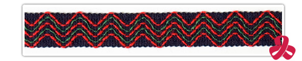 edging tape with colour stripes