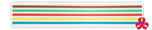 elastic for sweatbands - colour stripes