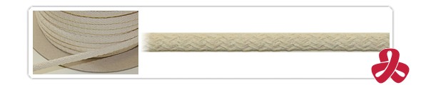 sznur bawełniany - próbka i rolka