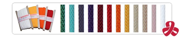 wzory sznurków - różne kolory