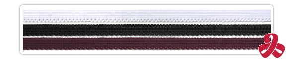 elastic lace - white, black, crimson-dark red